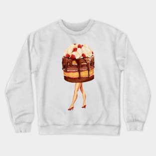 Hot Cakes Chocolate Raspberry Crewneck Sweatshirt